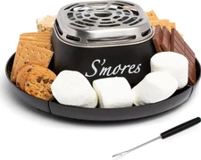 Nostalgia Electric S'Mores Maker Stainless Steel - New in Box - Black