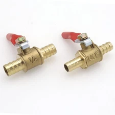 Joyangy 2pcs 5/16" Brass Water Shut Off Ball Valve, 5/16 Inch Water Turn Off ...