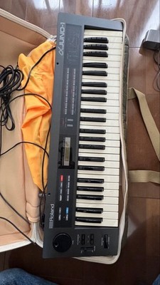 Roland Alpha Juno-1 Vintage Analog Synth Keyboard Untested w/Case
