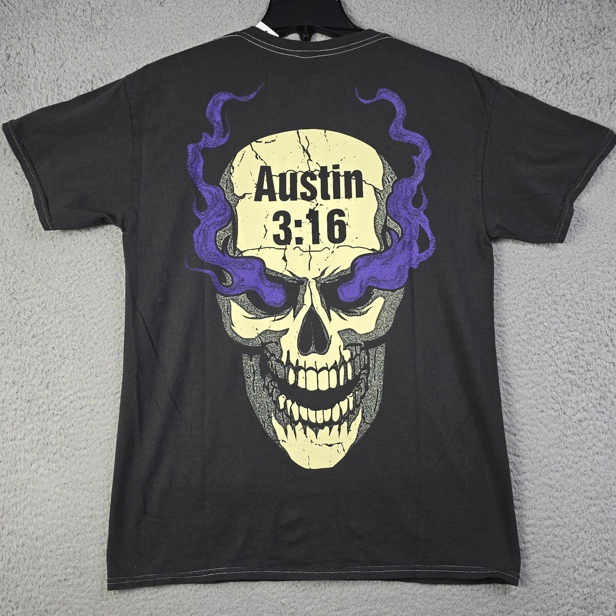 WWE WWF Wrestling Stone Cold Steve Austin Shirt Mens Medium GRAY 3