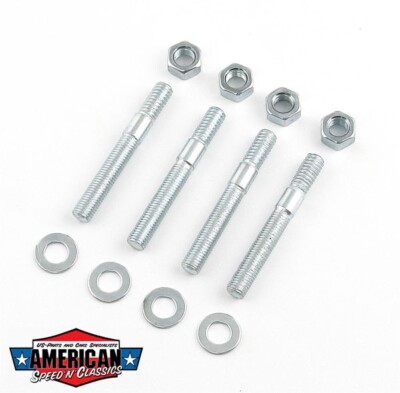 Vergaserstehbolzen 5/16-18/24 in. x 2.5'' Länge Hot Rod Edelbrock Holley Mopar