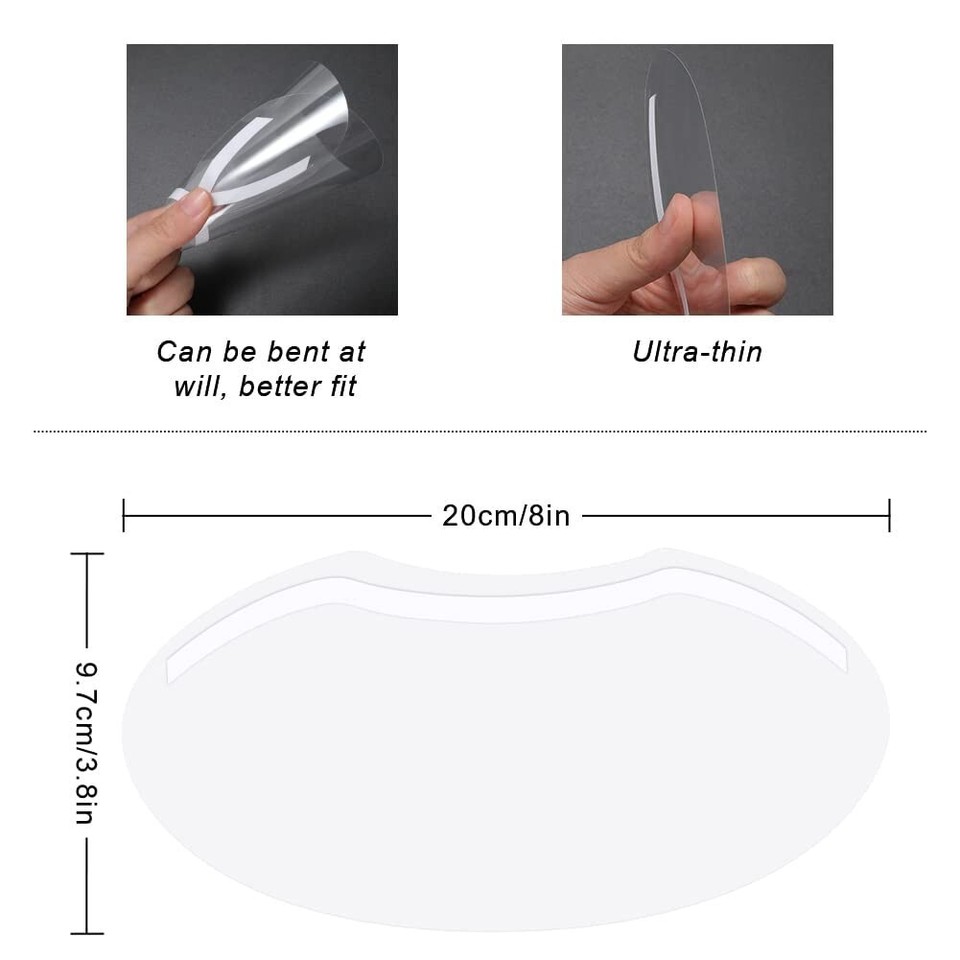 30 PCS Shower Face Eye Shields，Clear Visors Eye Protector Makeup Protective Eyeb eBay