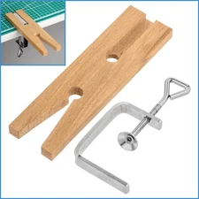 Portable Jewellers Workbench Hardwood V Slot Bench Pin Vice Clamp Work Tool