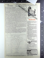 1912 ADVERTISING for Eastman Kodak fold out camera