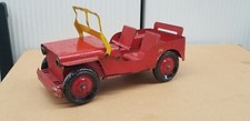 Vintage 1950s Marx Willys Jeep 11" Red Pressed Steel Shelf C1