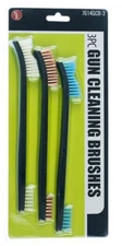 7" Double Ended Gun Cleaning Brushes including Plastic Nylon Copper - 7614GCB-3