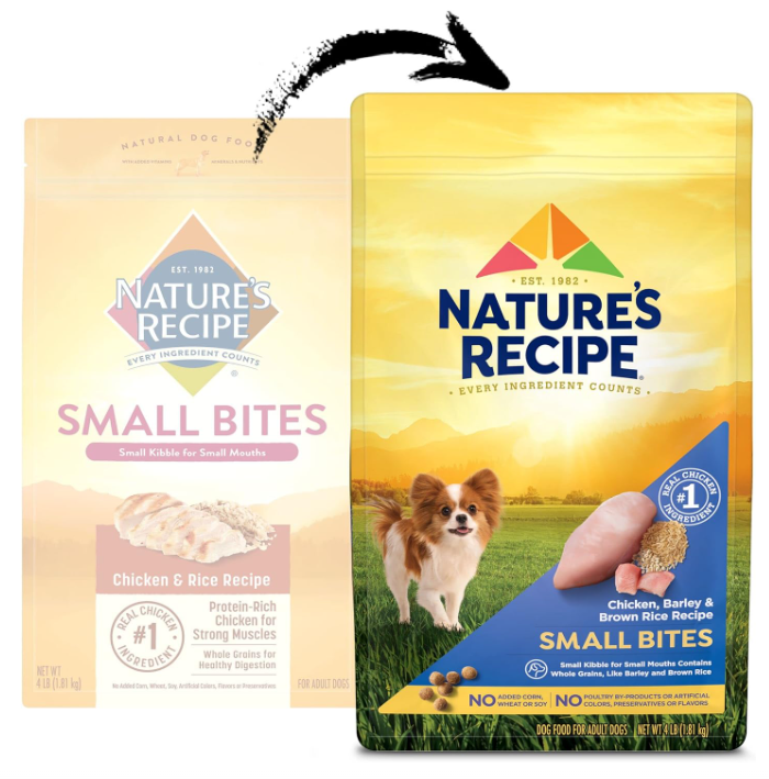 Nature's Recipe Small Bites Chicken & Rice Dry Dog Food, 4 Pound Bag eBay