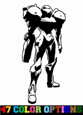 Vinyl Decal Truck Car Sticker Laptop - Video Games Metroid Samus