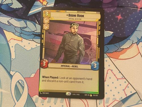 Bodhi Rook Foil - SOR 201 - Misprint - Extreme Miscut - Star Wars Unlimited - Picture 1 of 2