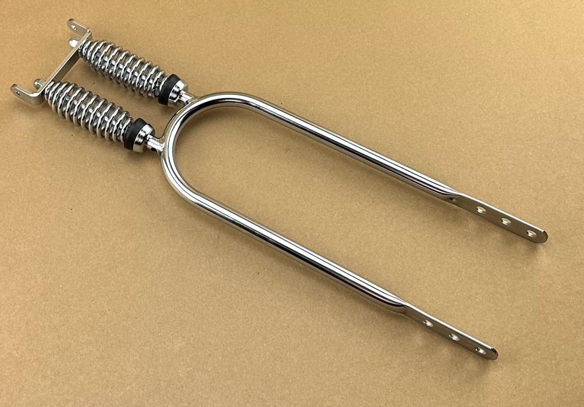 Barre Sissy Lowrider Vintage 20 Pouces Chromée Avec Siège Banane Vinyle Blanc/argent, Neuve
