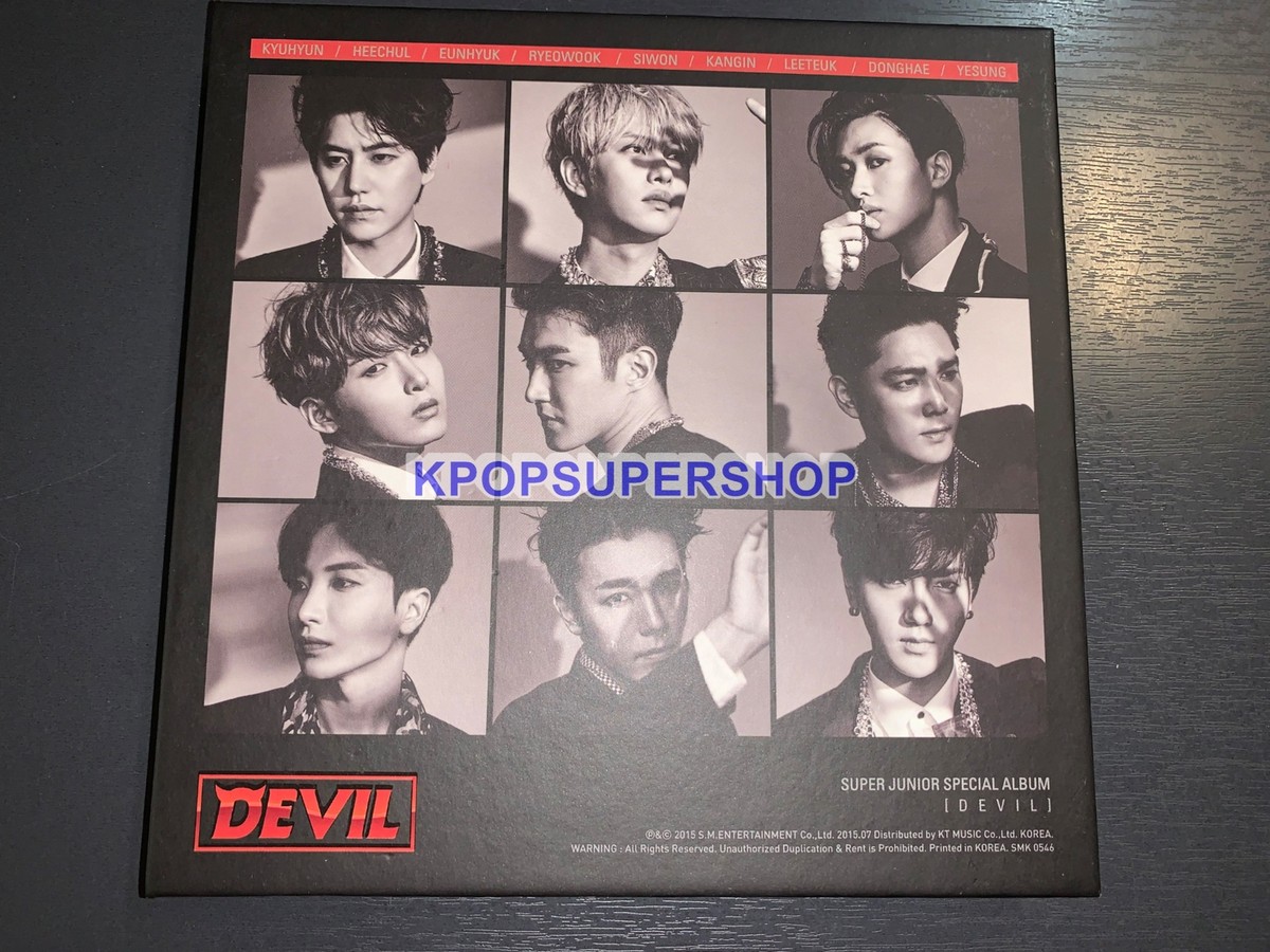 Super Junior Special Album Devil CD Photobook Donghae Photocard