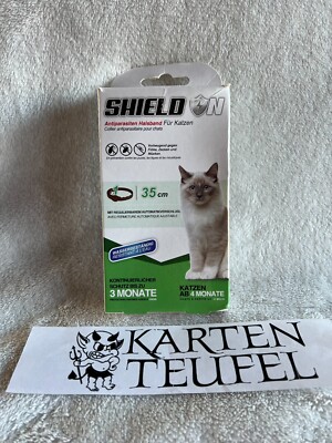 ShieldOn Antiparasitenhalsband für Katzen - 35 cm Flöhe Zecken und Mücken!