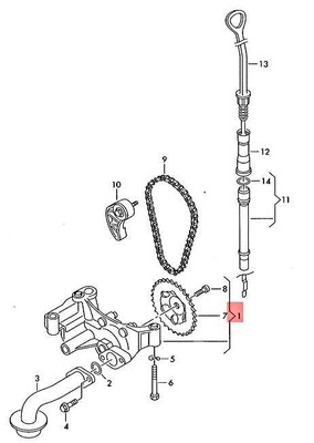 Genuine VW AUDI SKODA SEAT Bora Variant 4Motion Oil Pump 038115105D
