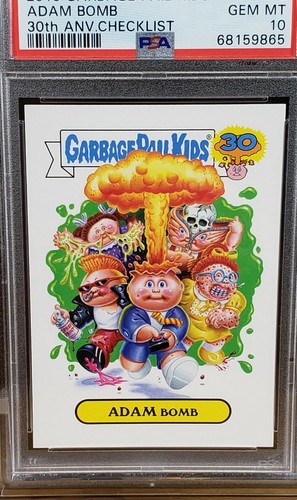 2015 Garbage Pail Kids 30th Anniversary #1a Adam Bomb PSA 10 Gem Mint 💎 Topps🔥 - Picture 8 of 10
