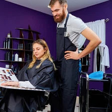 Silicone Hair Highlights with Needle Hair Coloring Dyeing Tool for Barber Shop