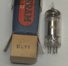 DL91 electronic tube (équivalent 1S4) Tungsram