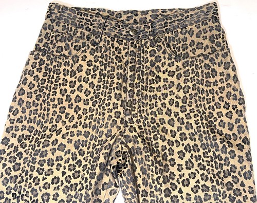Fendi Vintage Genuine Zucca Leopard Cheetah Animal Print Pants 31" Waist Rare - Picture 2 of 7