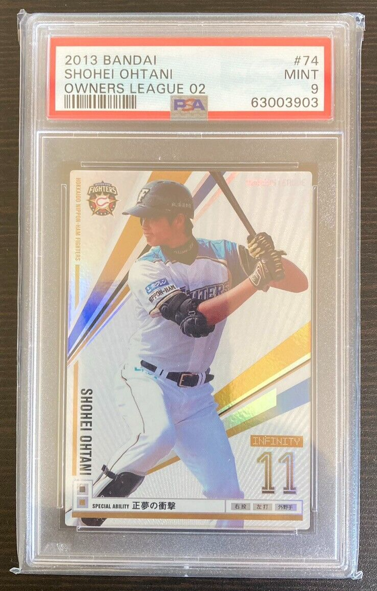 Owners League - SHOHEI OHTANI 大谷翔平 2013 2013 Shohei Ohtani RC Rookie Owners League BANDAI HOLO Foil