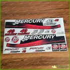MER CURY 40 HP Outboard Replacement Laminated RED Decals Kit Set Marine Boat