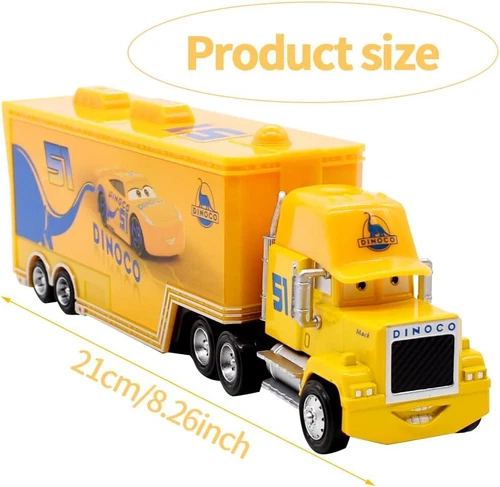 Disney Pixar Cars NO.51 DiNOco Cruz Ramirez Hauler Truck + Mini Car 1:55 Diecast - Bild 11 von 13