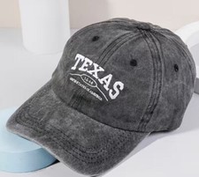 TEXAS United States Of America Cap Men Women 100% Cotton Baseball Cap Black