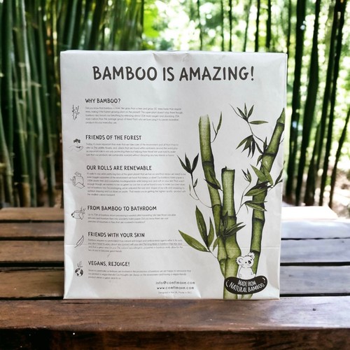 COMFIMAXE® 100% Bamboo Toilet Paper | 3Ply Toilet Paper | Eco-Friendly Packaging - Picture 11 of 32