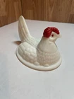 Vintage Westmoreland Milk Glass Hen on Nest Top Only