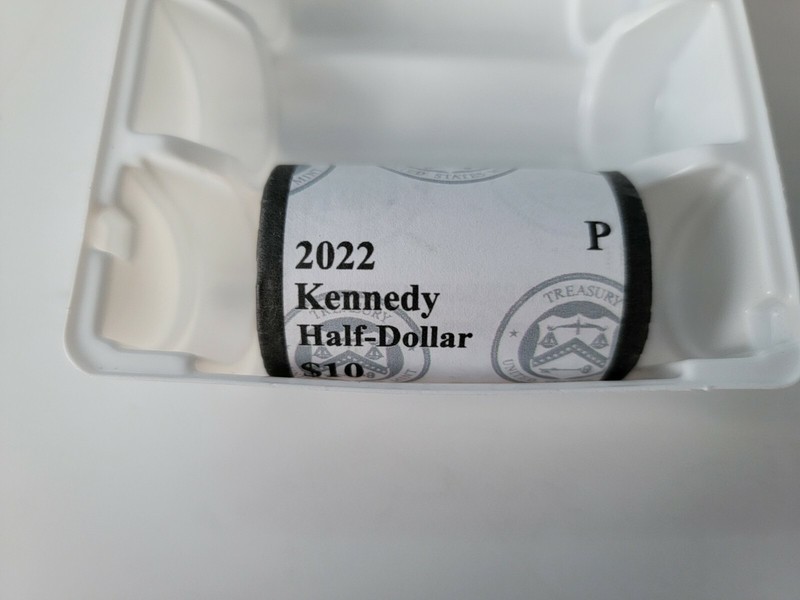 2022 P Kennedy Half Dollar One-Roll Sealed US Mint Set Rolls 20 coins 50 Cents