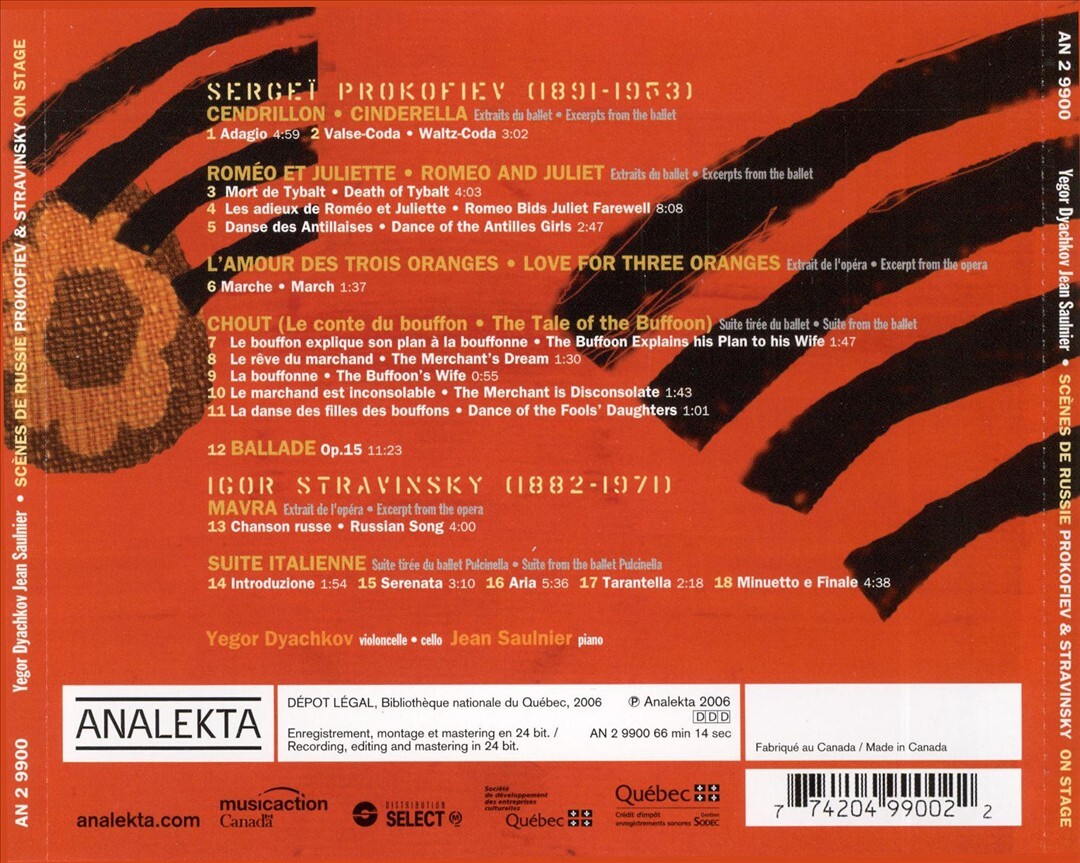 YEGOR DYACHKOV SCÈNES DE RUSSIE ON STAGE NEW CD