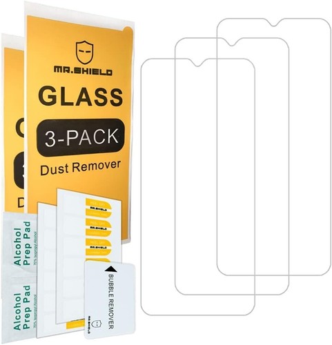 Tempered Glass Screen Protector for Samsung Galaxy A03 - 3 Pack - Mr.Shield - Picture 2 of 9