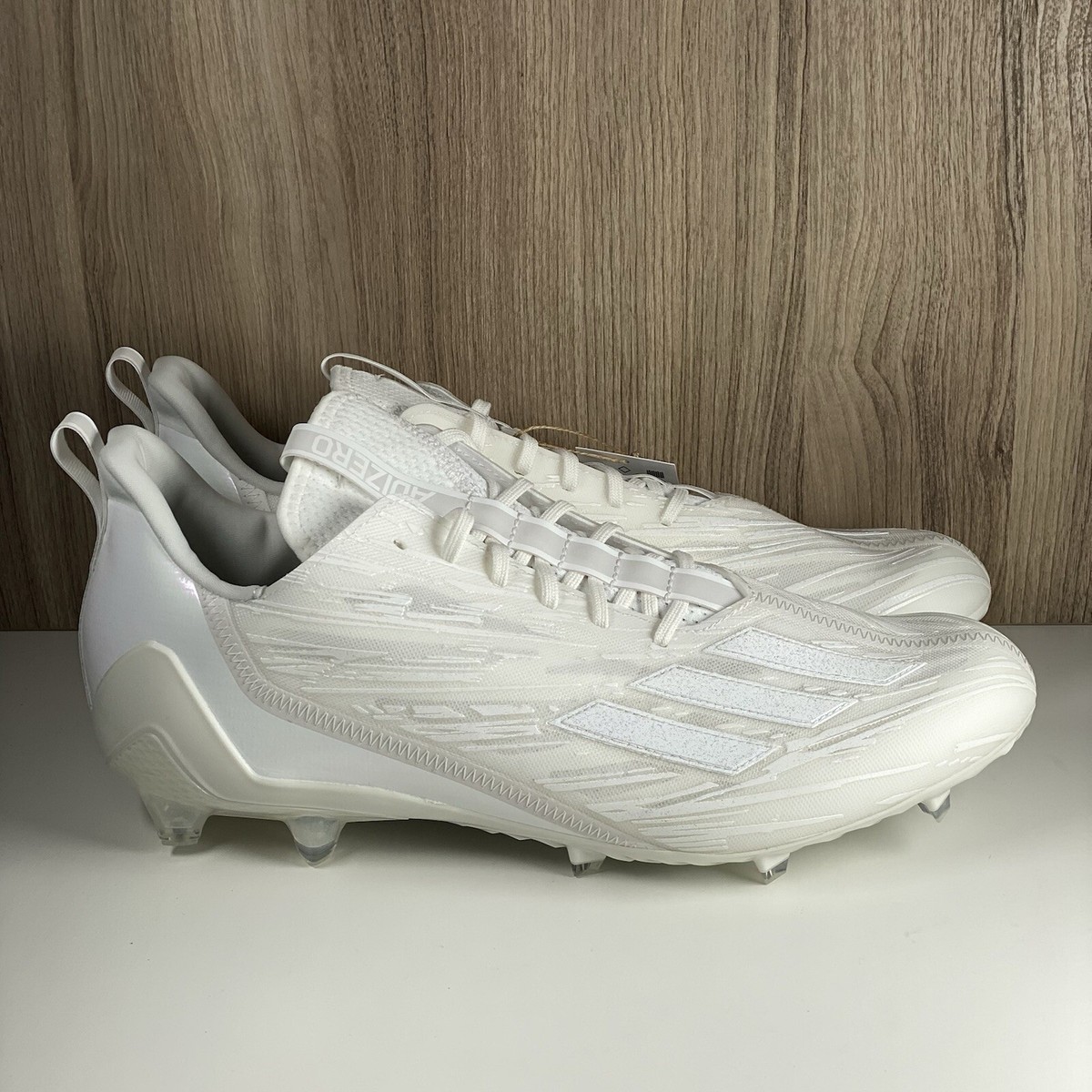 Adidas ADIZERO 12.0 Football Cleats Triple White Iridescent GX5413