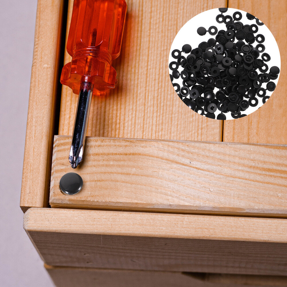 100pcs Plastic Flipping Tops Tapping Screw Caps Outlet Cover Screws eBay