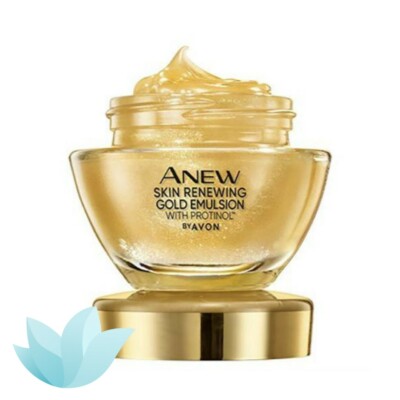Avon Anew Skin Renewing Gold Emulsion mit Protinol, 50ml | Neu Ultimate Gold 7S