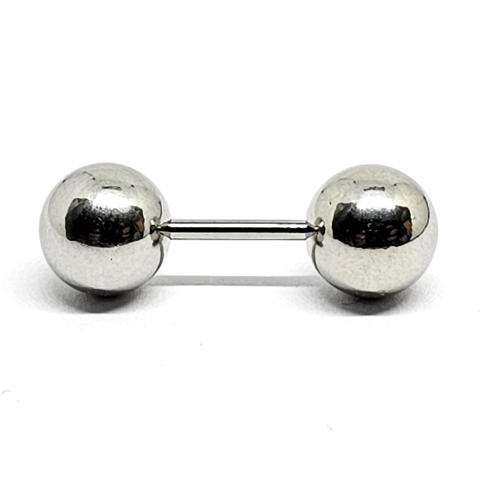 Bilanciere 14 g 1,6 mm 316 L grande 10 mm orecchino a sfera PA VCH capezzolo ... - Immagine 4 di 4