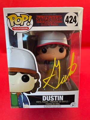 GATEN MATARAZZO signed Autogramm Funko Pop STRANGER THINGS in Person autograph
