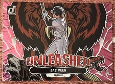 2023 Donruss Pink Fireworks Holo Foil Unleashed Zac Veen Colorado Rockies