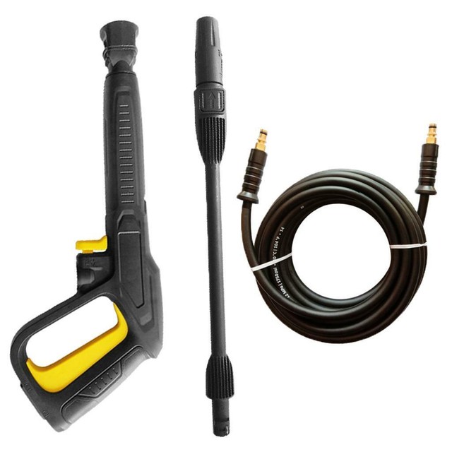 Pressure Washer Hose Water Trigger Gun & Turbo Nozzle Set For Karcher