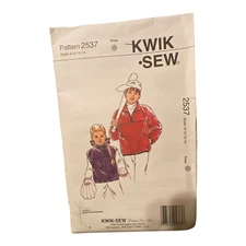 Kwik Sew 2537 Boys Girls Childs Vest & Jacket Sizes 8-14 Sewing Pattern Complete