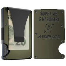 Custom SAVING LIVES Laser Engraved Wallet - Pick A Wallet Color