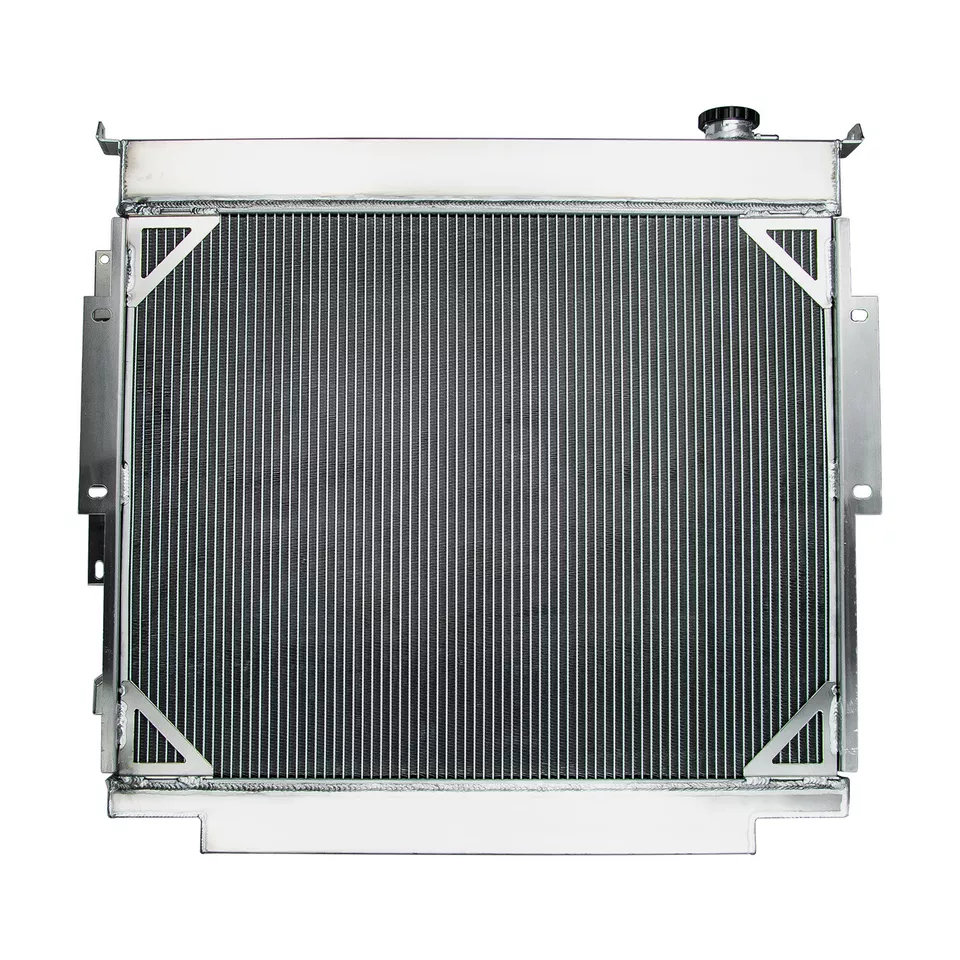 4 Row Aluminum Radiator For 1983-1994 1990 Ford F59 F250 F350 6.9L 7.3L Diesel Foto 3 de 4