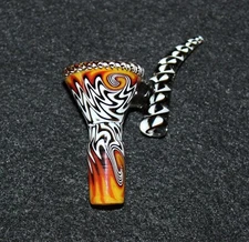 14mm FAR OUT VORTEX Glass Slide Bowl w/ built-in screen Tobacco Glass Slide Bowl