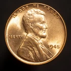 ✅ 1945-P Lincoln Wheat Penny - UNC