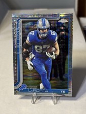 Sam LaPorta 2025 Topps Chrome #100 Pulsar Refractor Detroit Lions