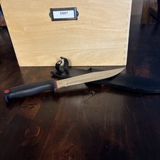 NOS Kershaw Bowie Hunter Model 1015 Fixed Blade Knife KAI Made In Japan