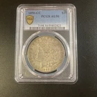 1890 CC Morgan Silver Dollar PCGS Gold Shield AU 50. Amazing coin!