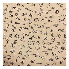 Brand Print Silk Cowboy Western Wild Rag Bandana Tan