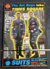 art postcard Art Guys Take Times Square Todd Oldham MTA NYC gallery invitation