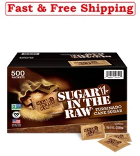 Sugar in the Raw Turbinado Cane Sugar Packets, 500 ct.