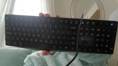 Compact Wired Ergonomic Keyboard with USB Connectivity - Perfect for PC & Laptop