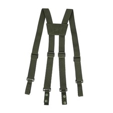 Tactical Duty Belt Suspenders 1.5 Inch Police Harness for Army Green